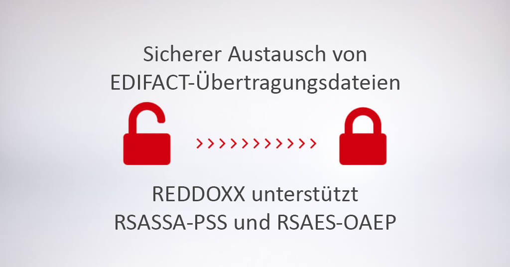 Energieversorger aufgepasst: REDDOXX unterstützt RSASSA-PSS und RSAES-OAEP