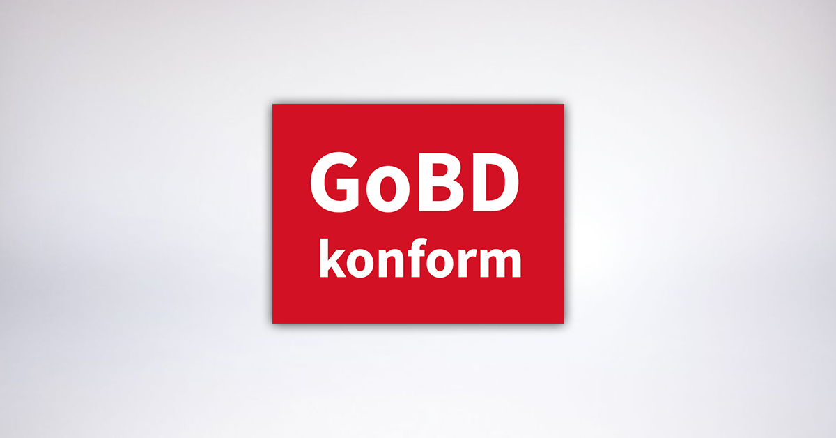 Anforderungen der GoBD komplett erfüllt & TÜV Zertifizierung