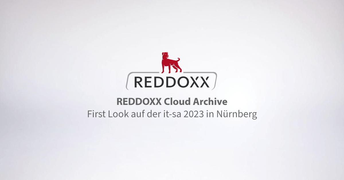 First Look auf der it-sa 2023: REDDOXX Cloud Archive für Microsoft 365