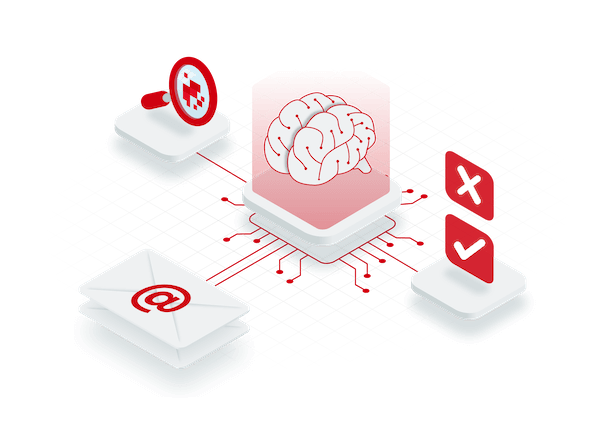 Spam protection with self-learning filters