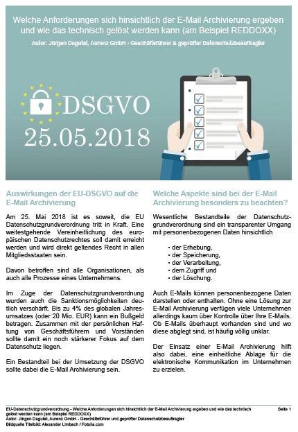 DSGVO-Kurzpapier